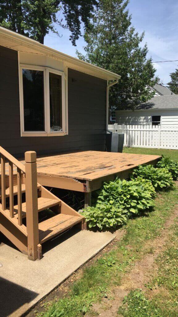 Patio before shot