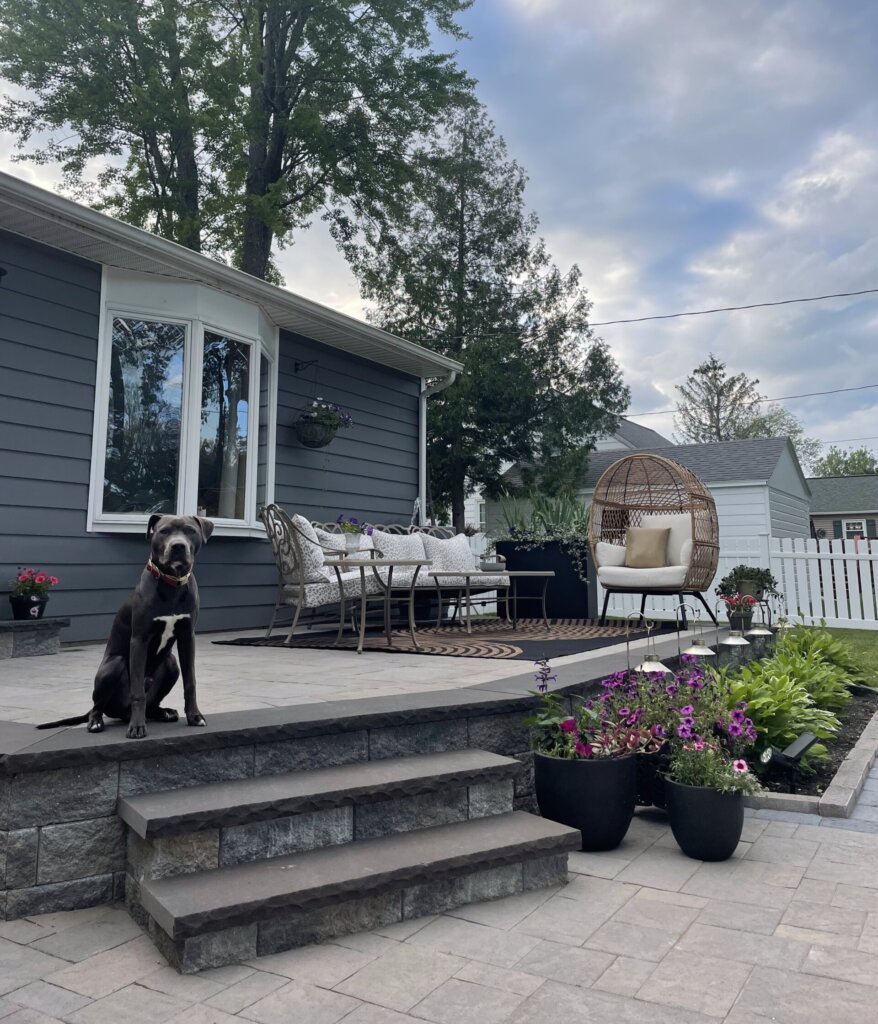 Patio lower to upper